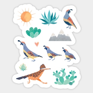 Desert Birds Sticker